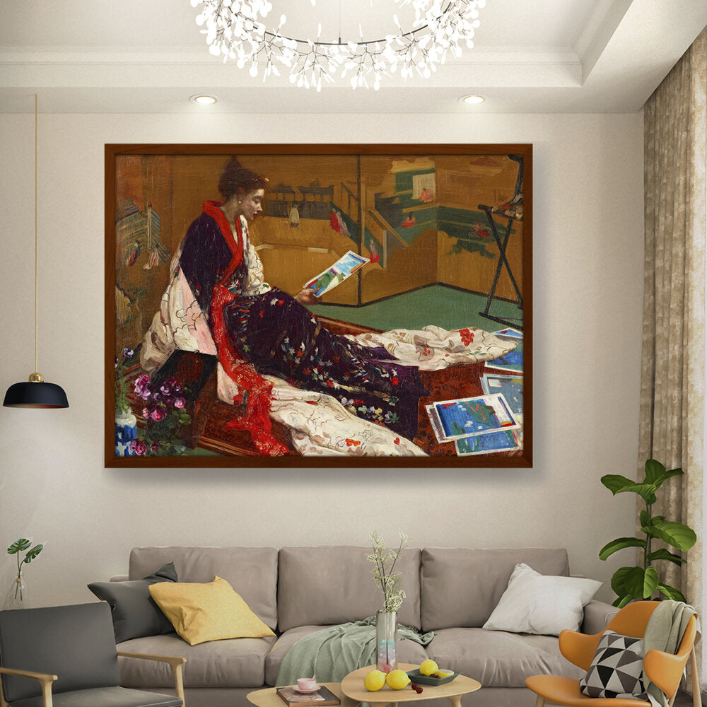 Kimono2 - Framed Canvas
