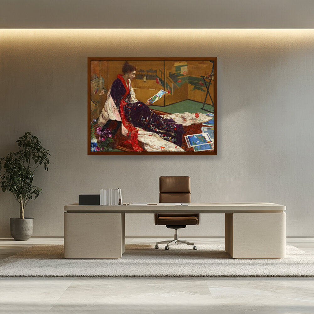 Kimono2 - Framed Canvas