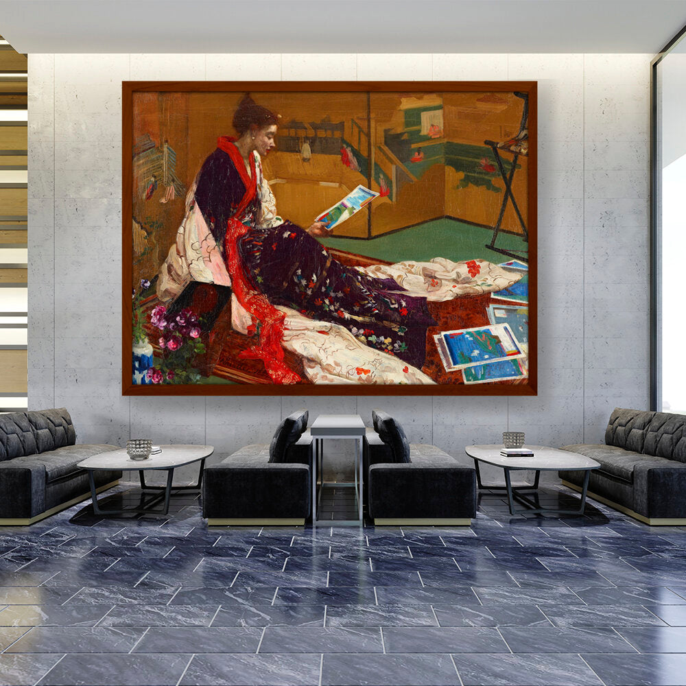 Kimono2 - Framed Canvas