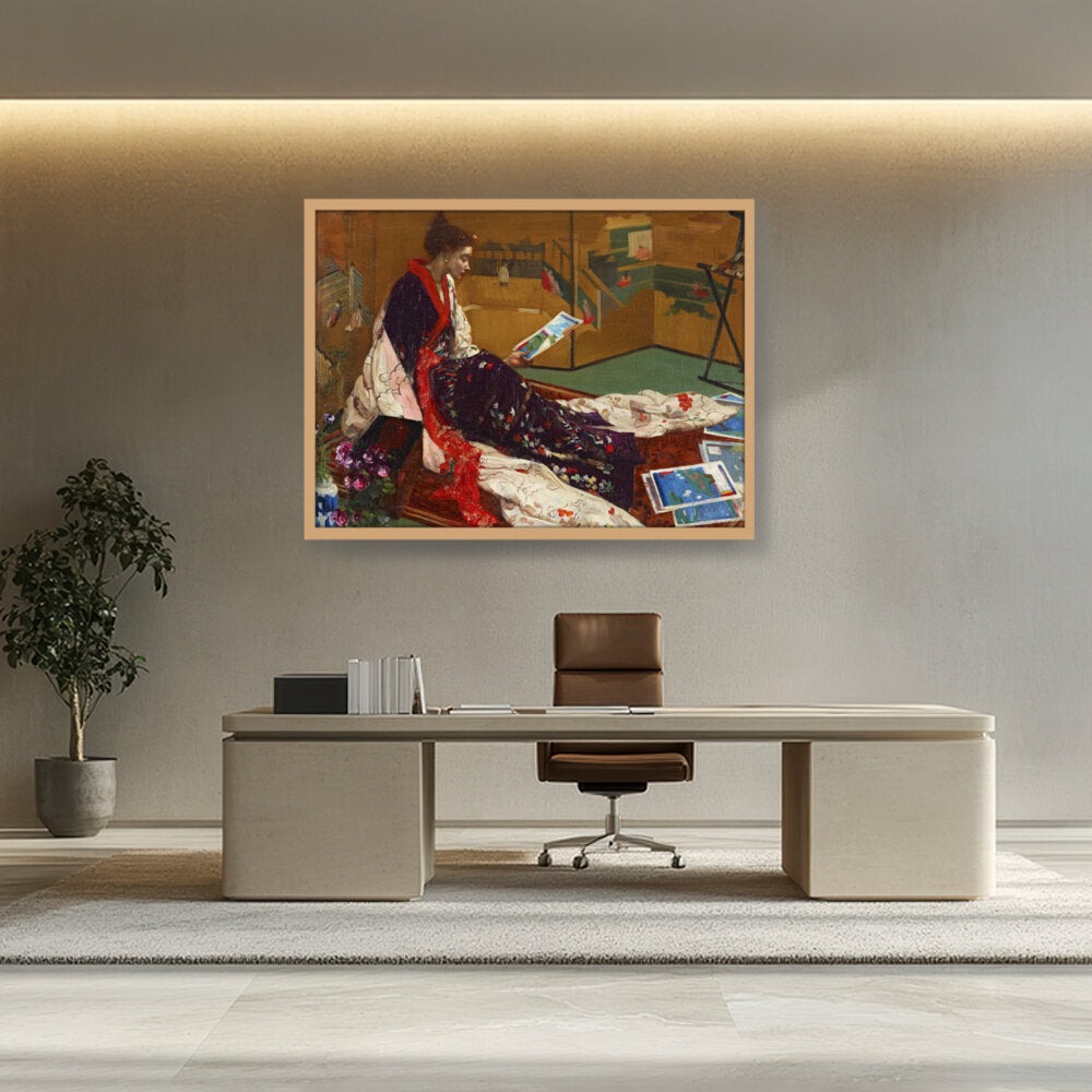 Kimono2 - Framed Canvas