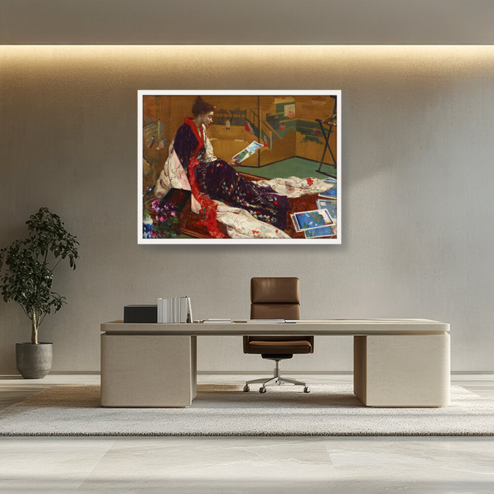 Kimono2 - Framed Canvas