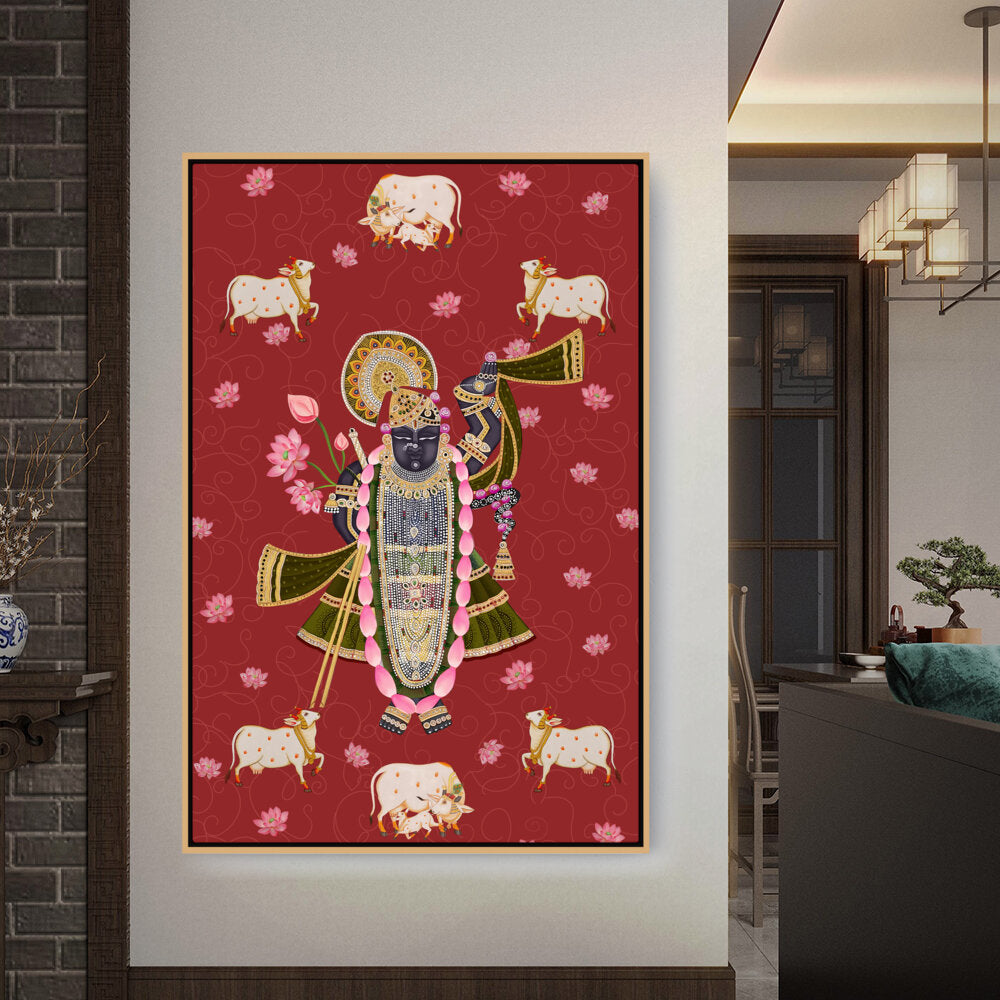 ShrinathJiPichwai_Cows - FLOATING FRAME