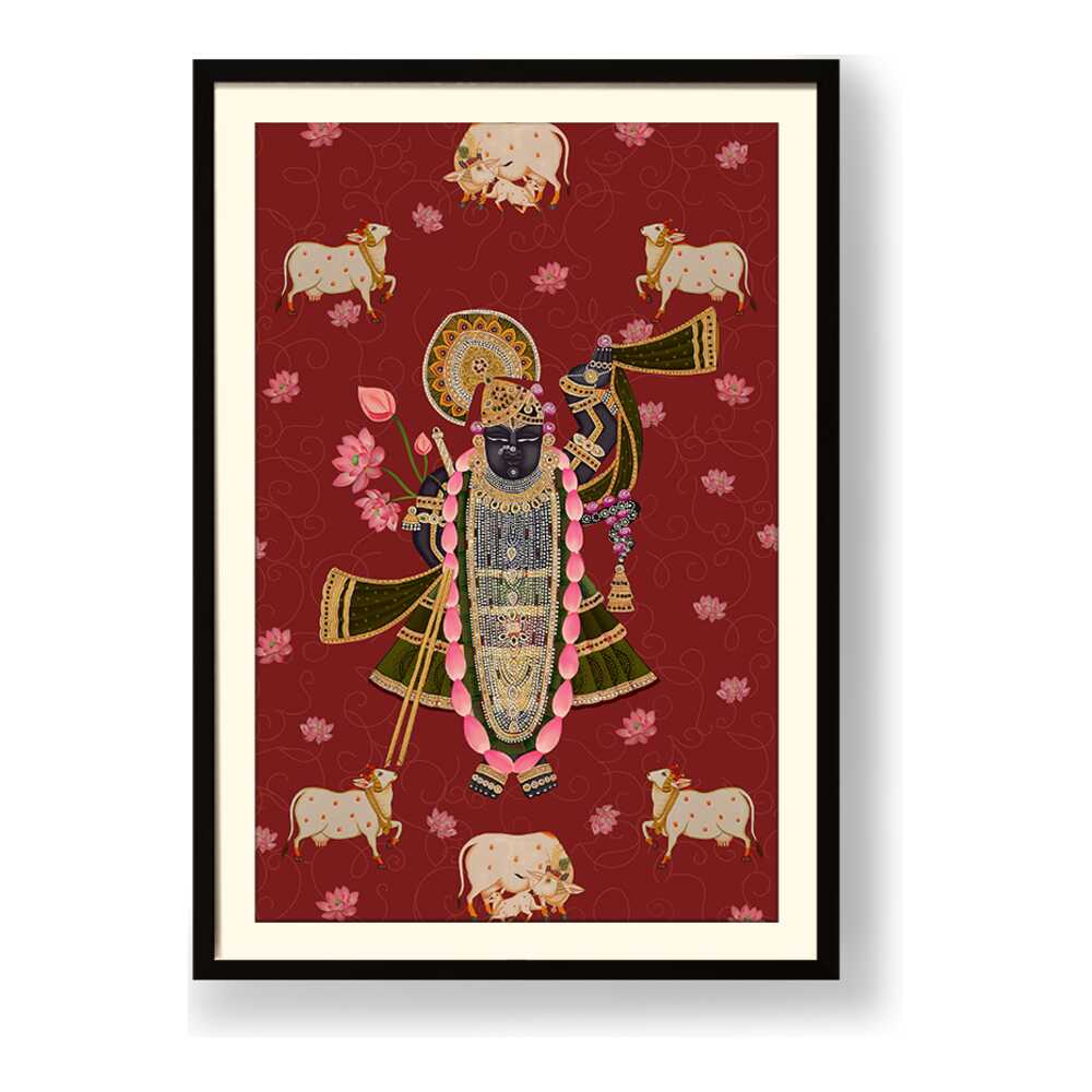 ShrinathJiPichwai_Cows - WALL MOUNT FRAME