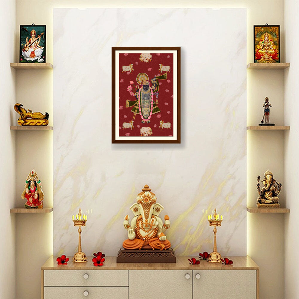 ShrinathJiPichwai_Cows - WALL MOUNT FRAME