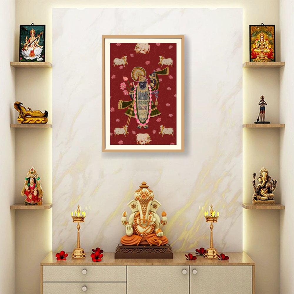 ShrinathJiPichwai_Cows - WALL MOUNT FRAME