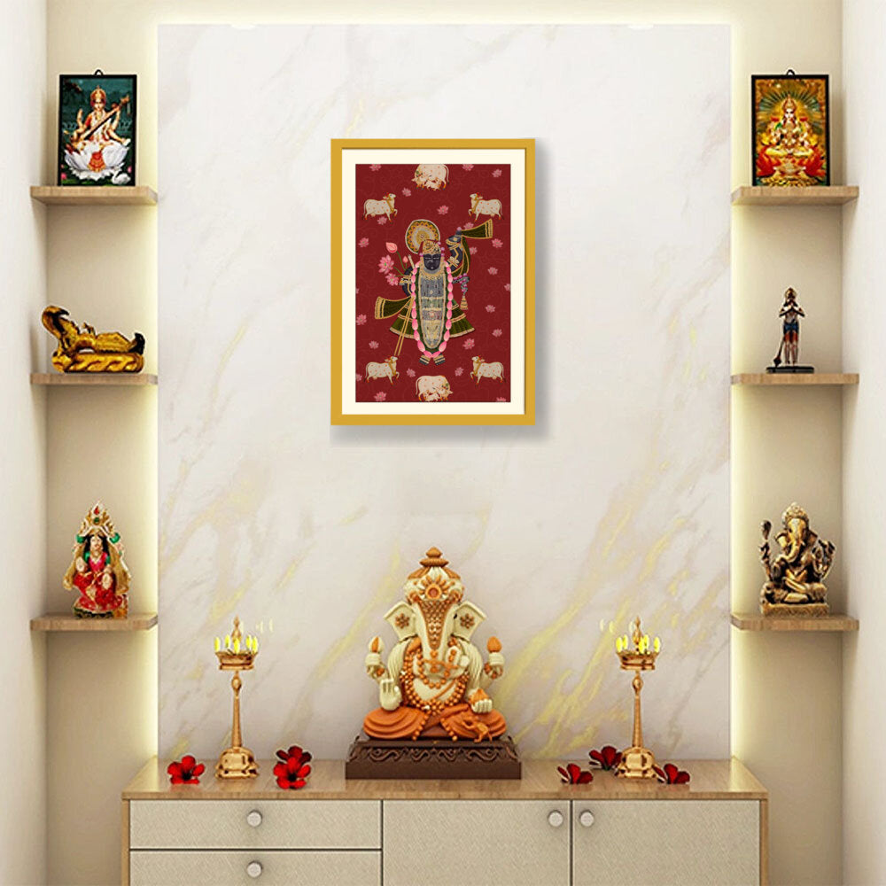 ShrinathJiPichwai_Cows - WALL MOUNT FRAME