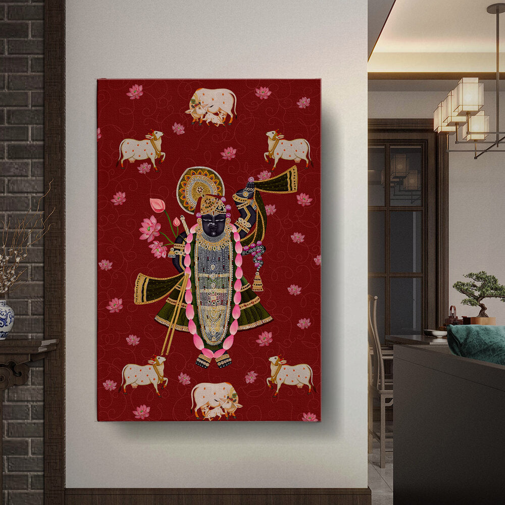 ShrinathJiPichwai_Cows - Wall Canvas