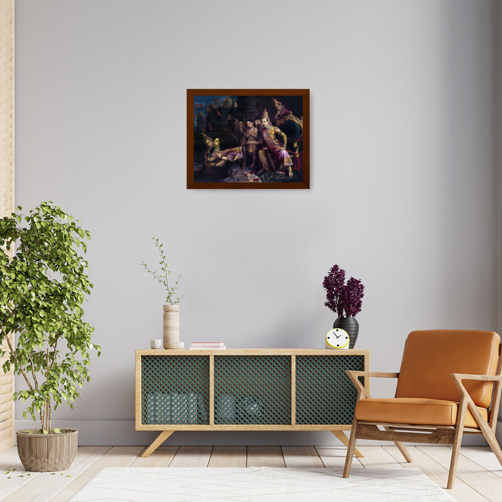 Sita_Bhumipravesh - Framed Canvas