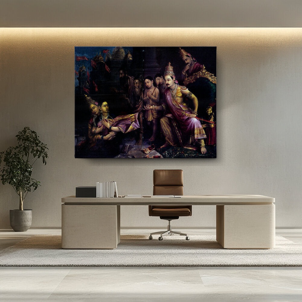 Sita_Bhumipravesh - Wall Canvas