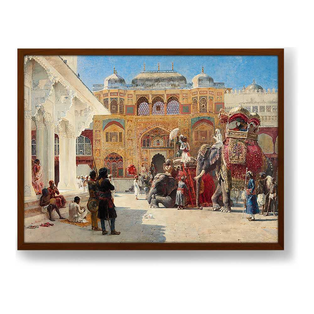The-arrival-of-prince-humbert- - Framed Canvas
