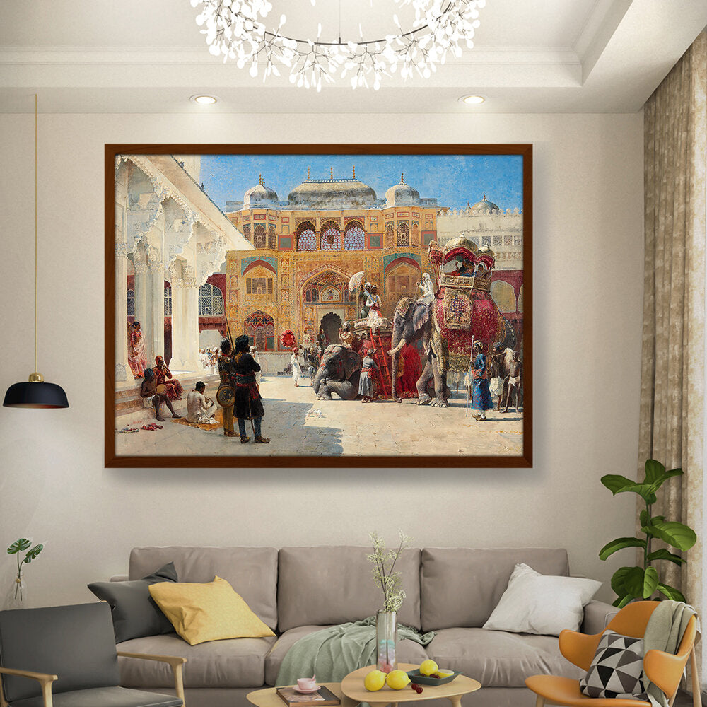 The-arrival-of-prince-humbert- - Framed Canvas