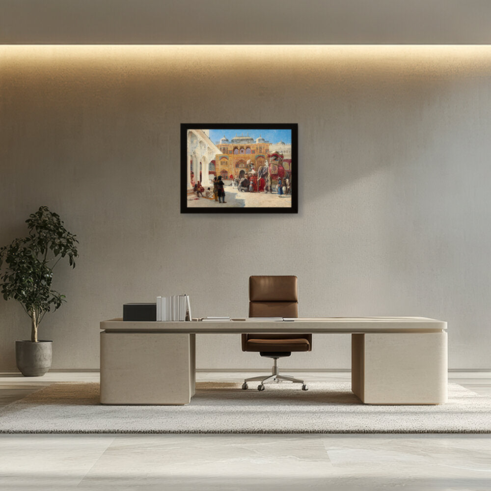 The-arrival-of-prince-humbert- - Framed Canvas