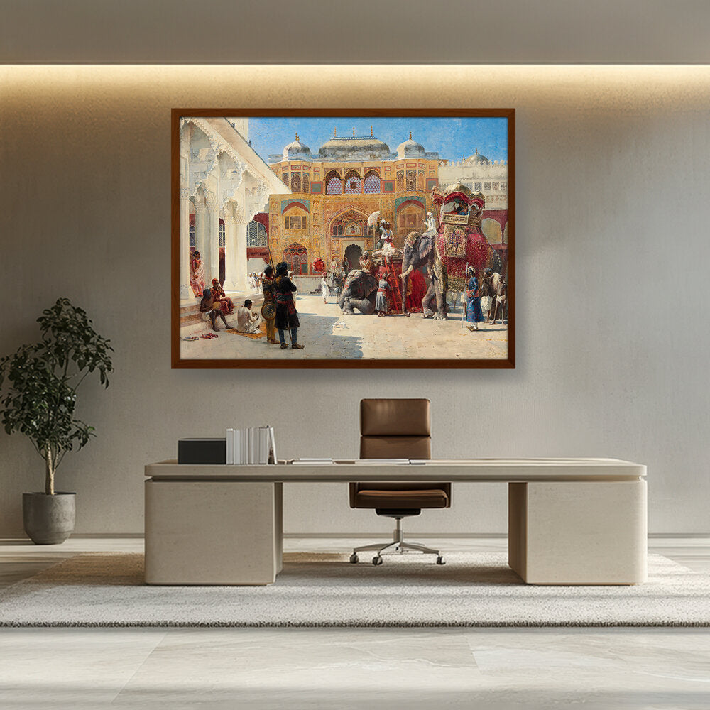 The-arrival-of-prince-humbert- - Framed Canvas