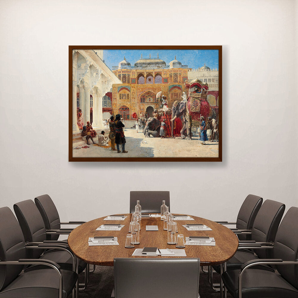 The-arrival-of-prince-humbert- - Framed Canvas