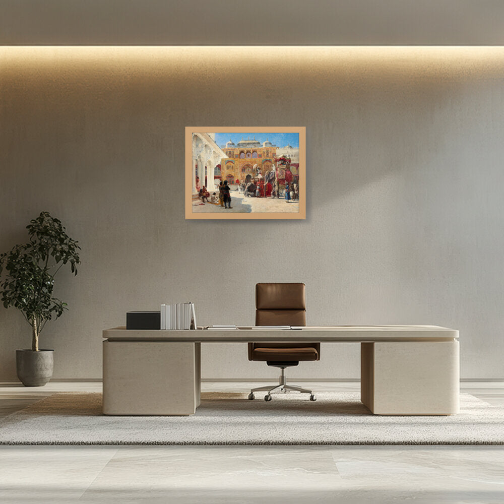 The-arrival-of-prince-humbert- - Framed Canvas