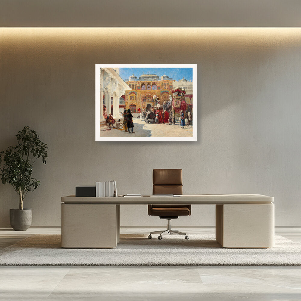 The-arrival-of-prince-humbert- - Framed Canvas