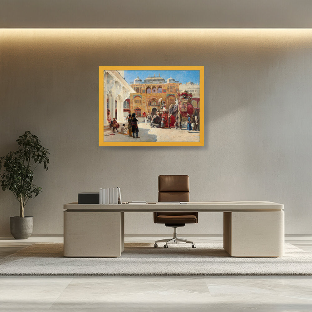 The-arrival-of-prince-humbert- - Framed Canvas
