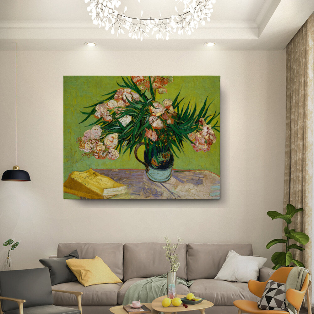 Flowers In A Green Vase