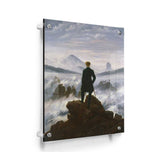 The Wanderer Above The Mists - Acrylic Wall Photo