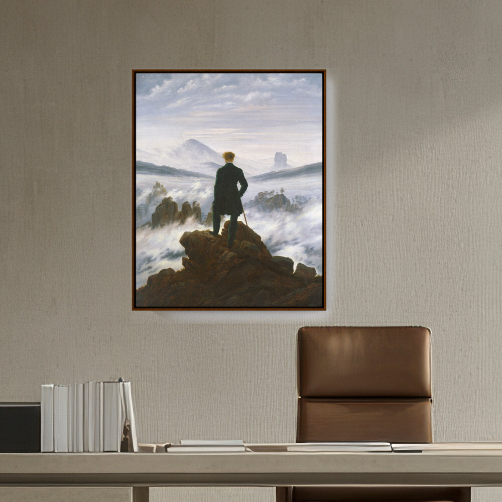 The Wanderer Above The Mists - FLOATING FRAME