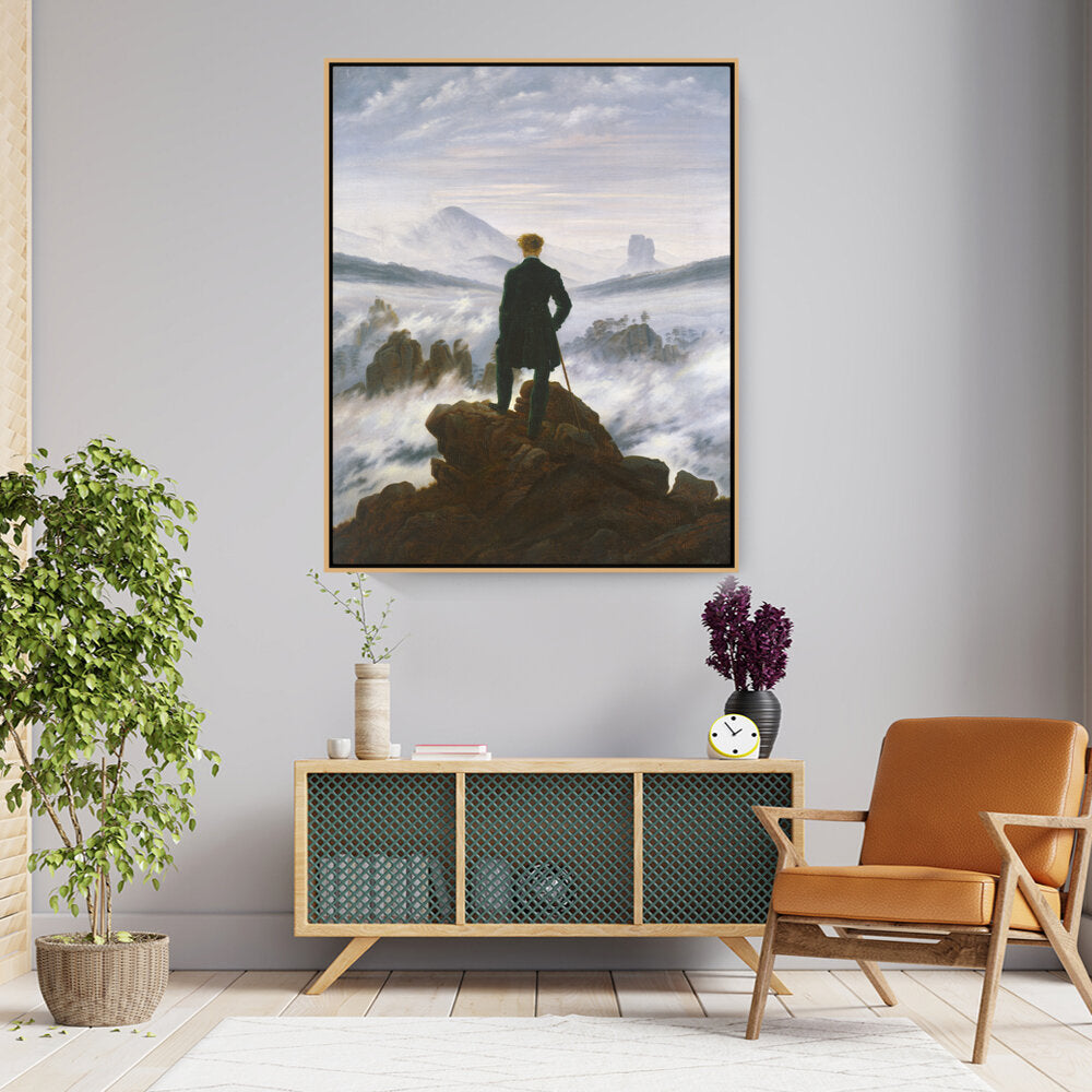The Wanderer Above The Mists - FLOATING FRAME