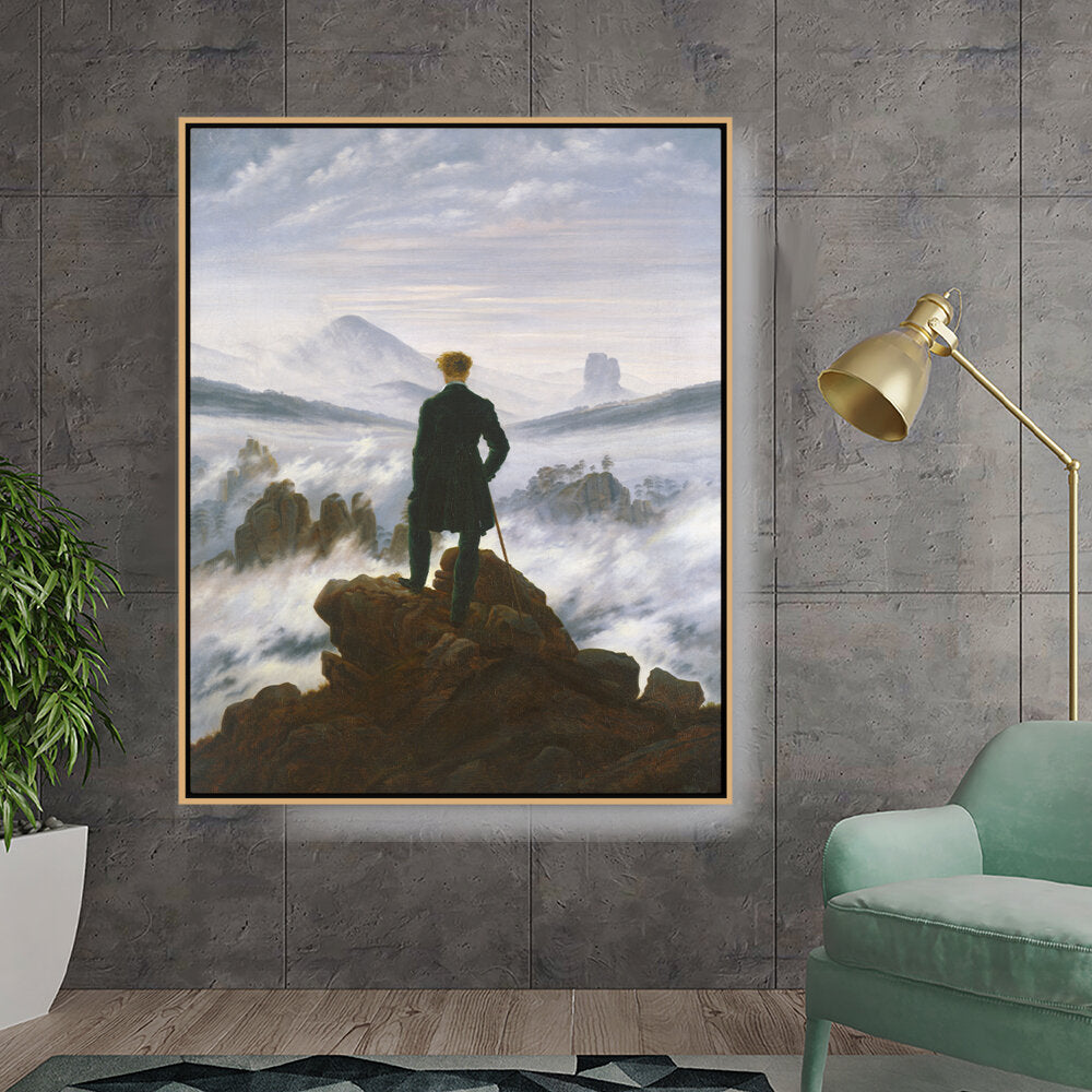 The Wanderer Above The Mists - FLOATING FRAME