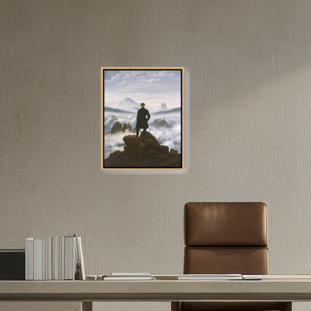 The Wanderer Above The Mists - FLOATING FRAME