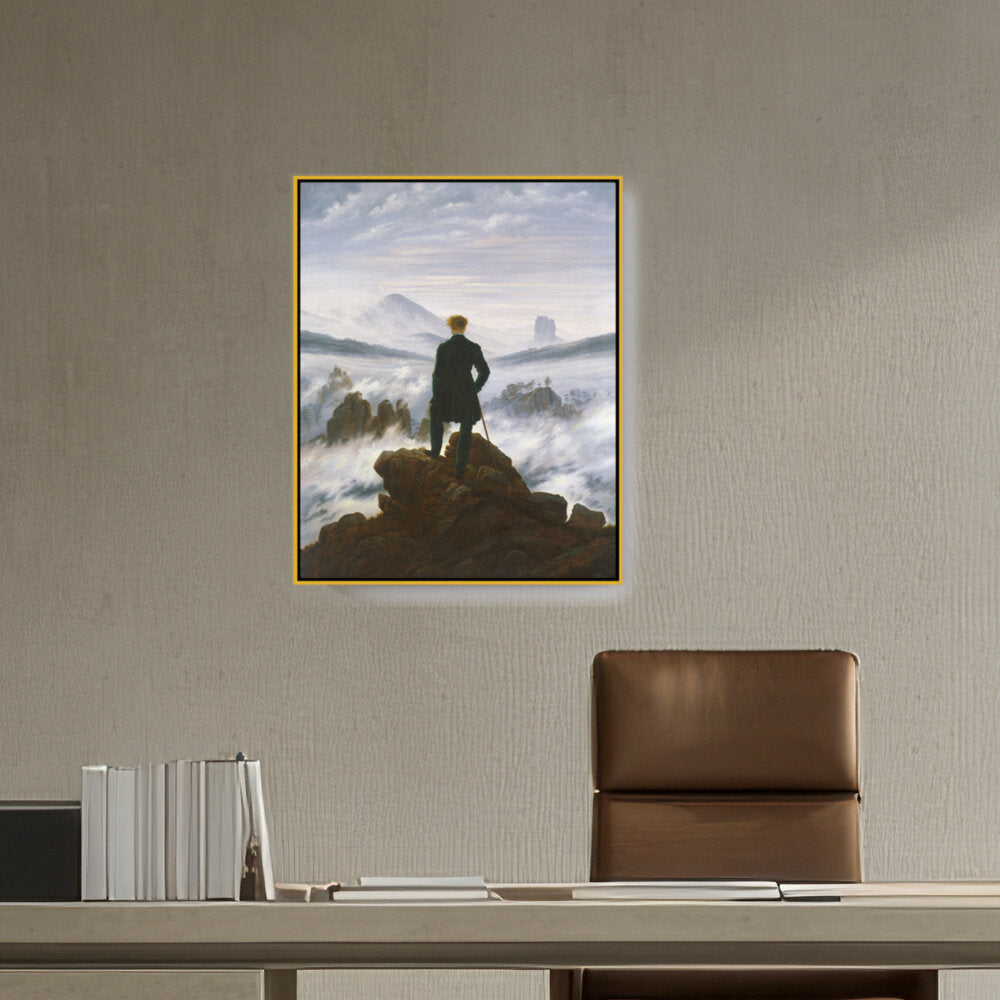 The Wanderer Above The Mists - FLOATING FRAME