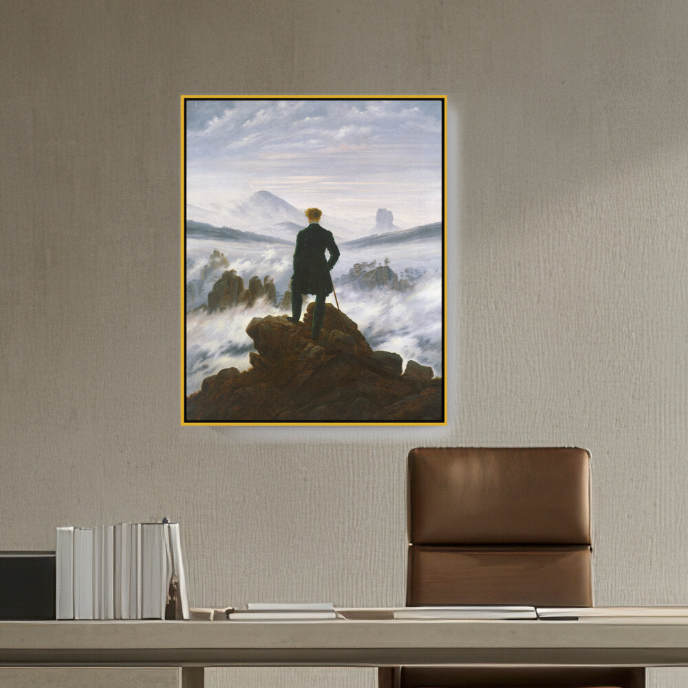 The Wanderer Above The Mists - FLOATING FRAME