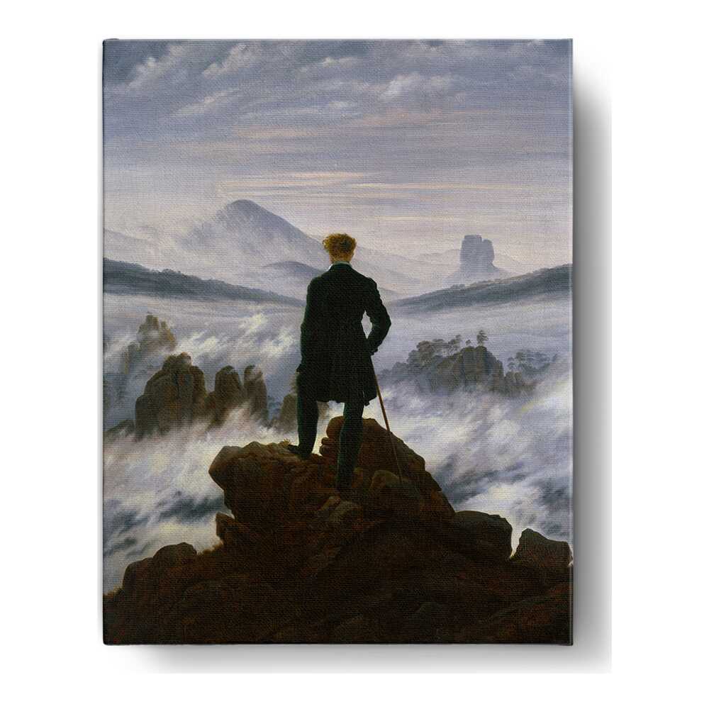 The Wanderer Above The Mists - Wall Canvas