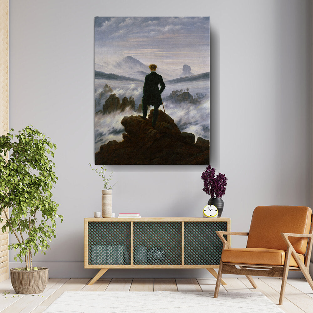 The Wanderer Above The Mists - Wall Canvas