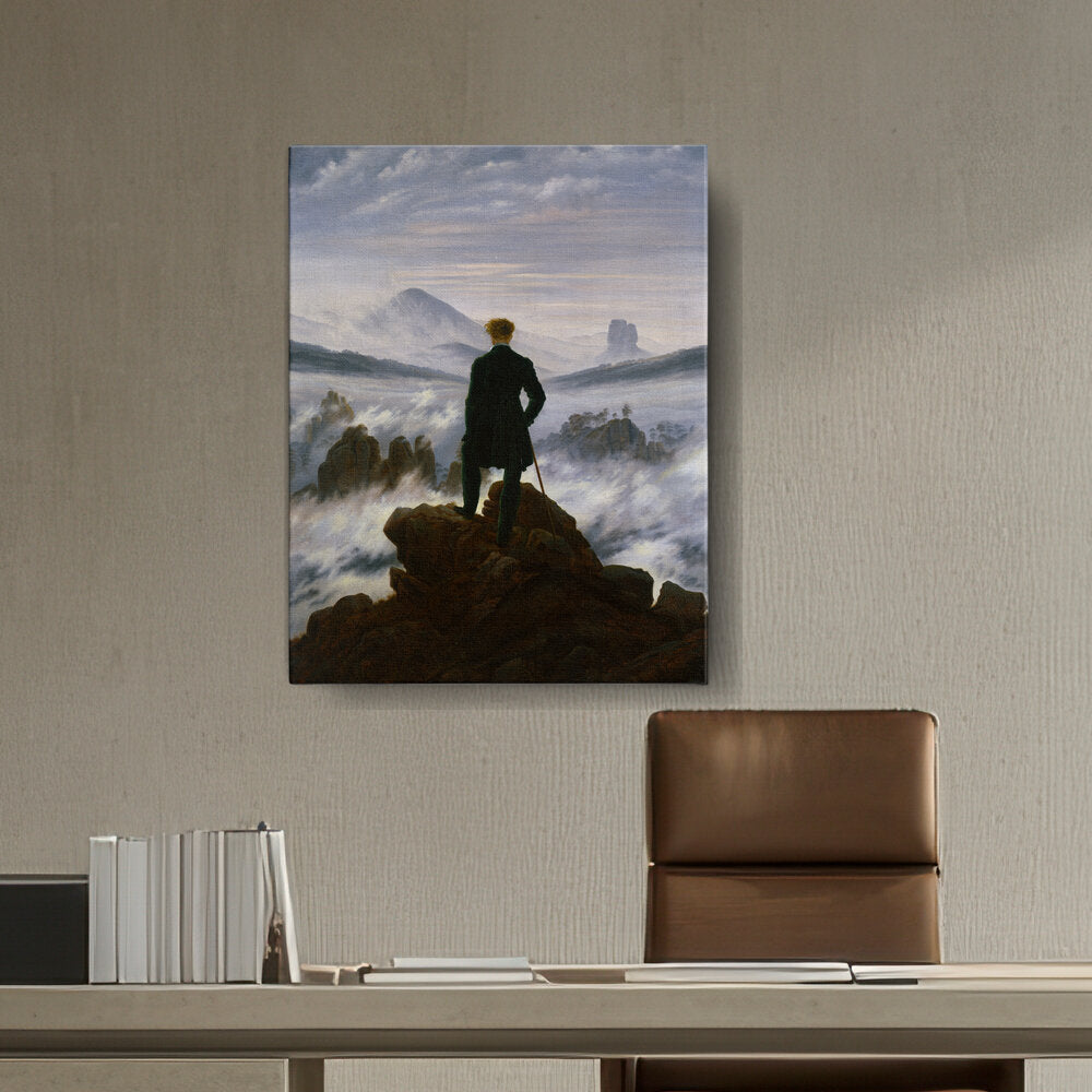 The Wanderer Above The Mists - Wall Canvas