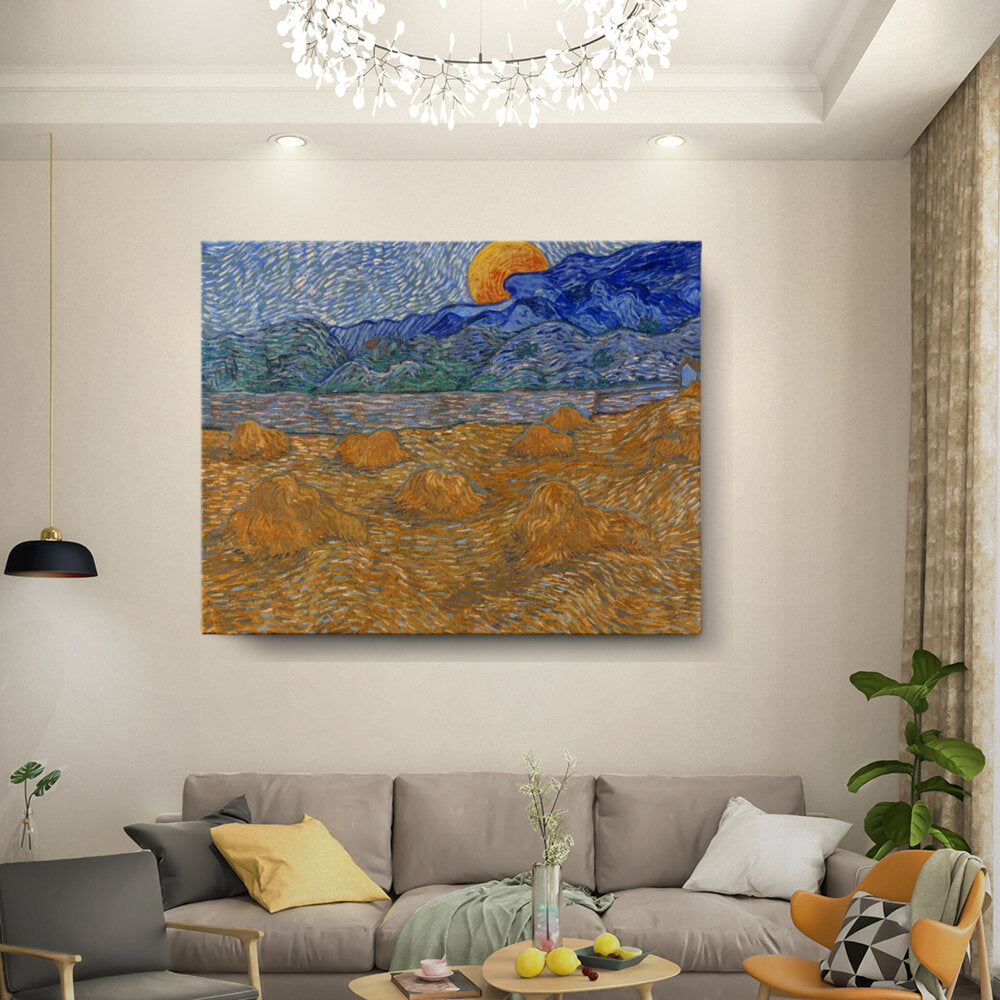 Wheatfield With Rising Sun