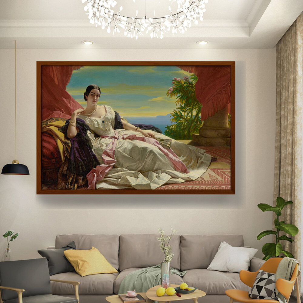 Portrait Of Leonilla - Framed Canvas