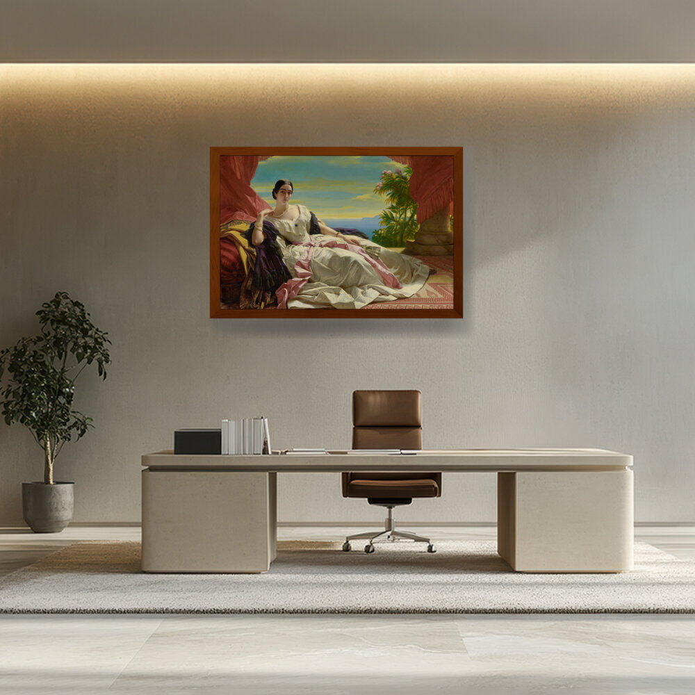 Portrait Of Leonilla - Framed Canvas