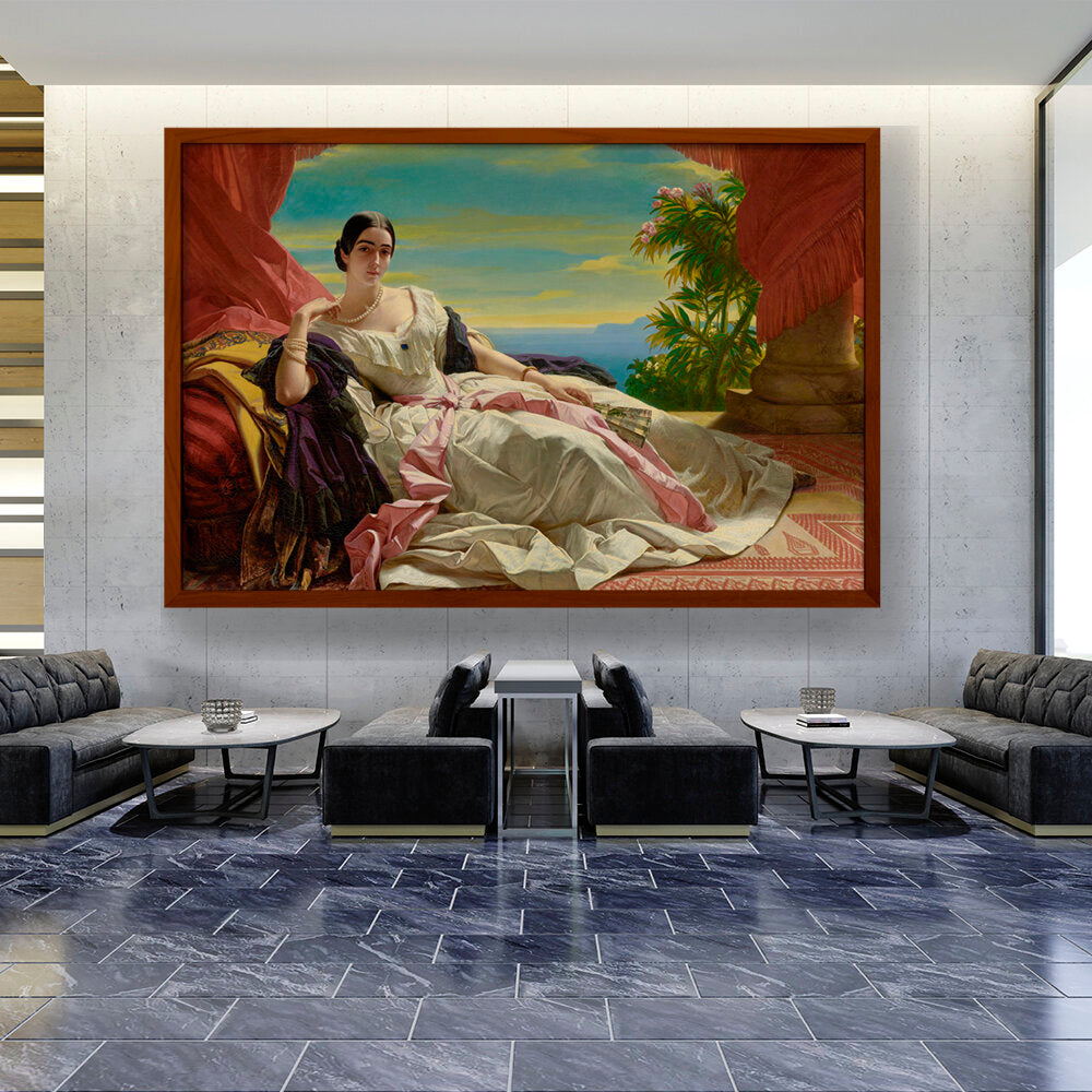 Portrait Of Leonilla - Framed Canvas