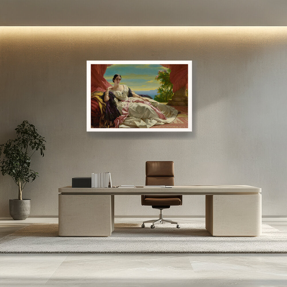 Portrait Of Leonilla - Framed Canvas