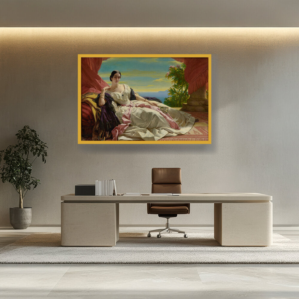 Portrait Of Leonilla - Framed Canvas
