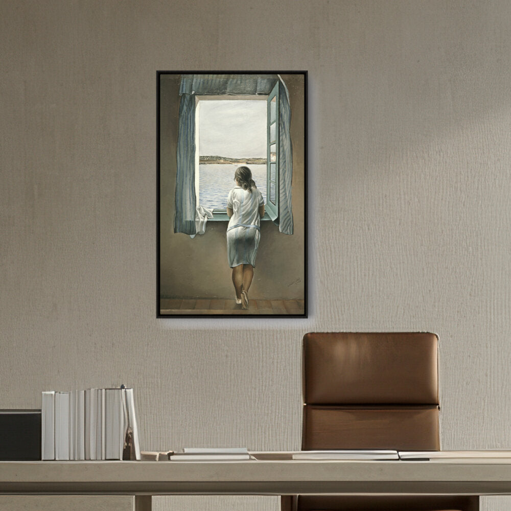 Girl At The Window - FLOATING FRAME