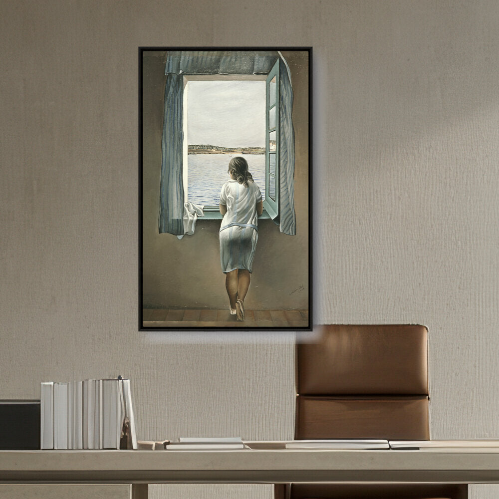 Girl At The Window - FLOATING FRAME