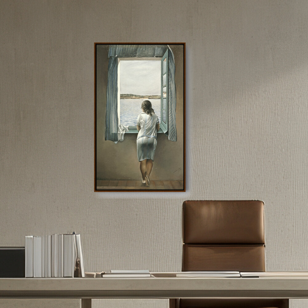 Girl At The Window - FLOATING FRAME
