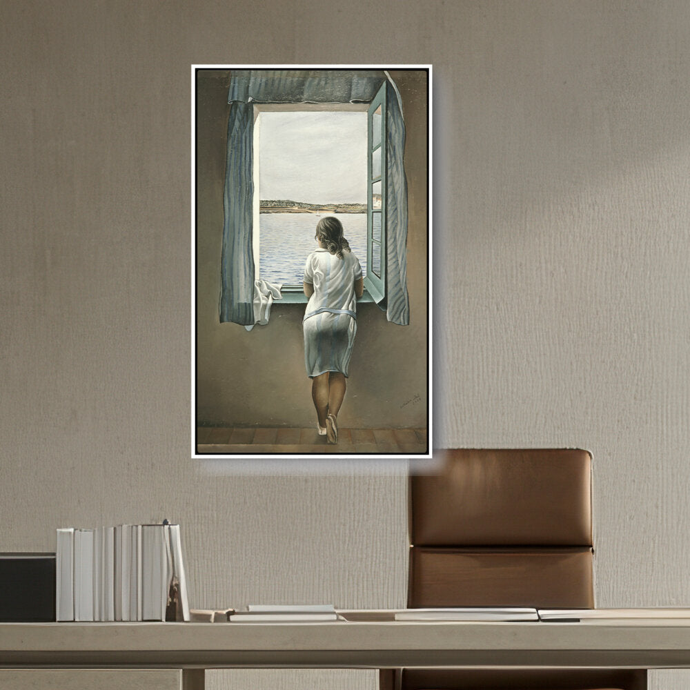 Girl At The Window - FLOATING FRAME
