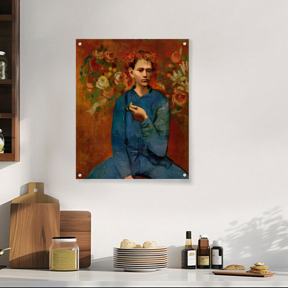 Boy With A Pipe - Acrylic Wall Photo
