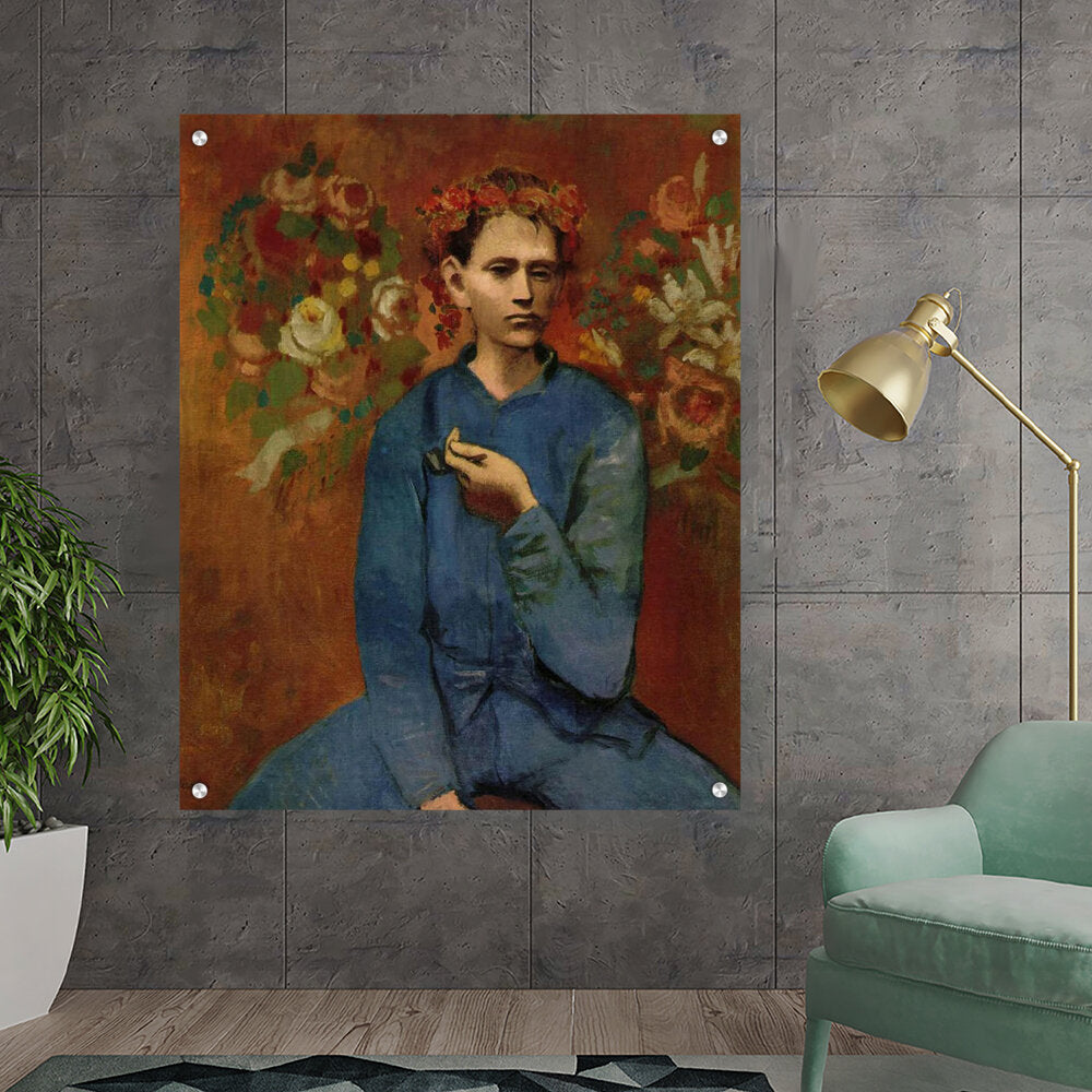 Boy With A Pipe - Acrylic Wall Photo