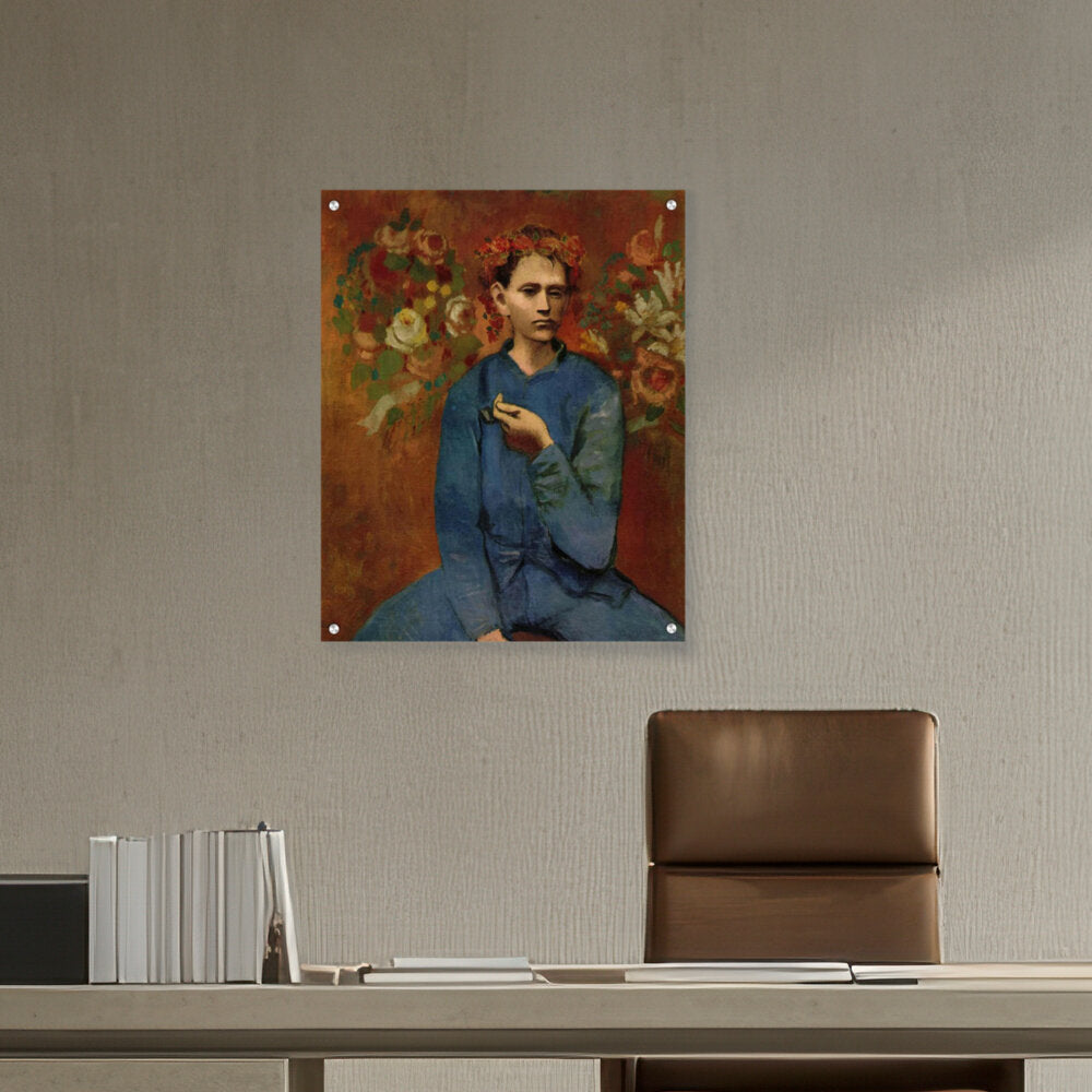 Boy With A Pipe - Acrylic Wall Photo