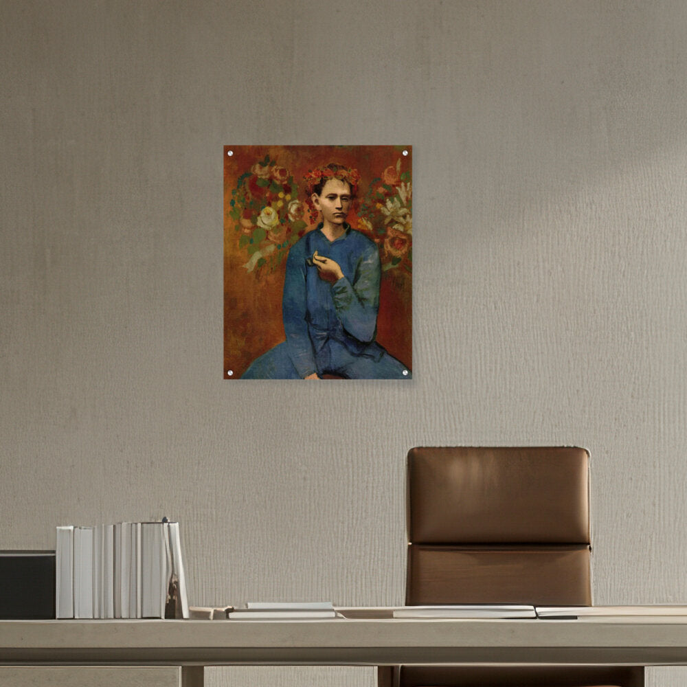 Boy With A Pipe - Acrylic Wall Photo