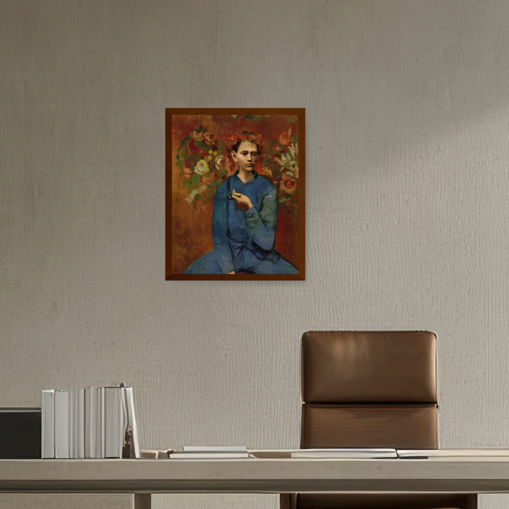 Boy With A Pipe - Framed Canvas