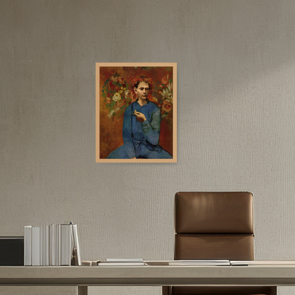 Boy With A Pipe - Framed Canvas