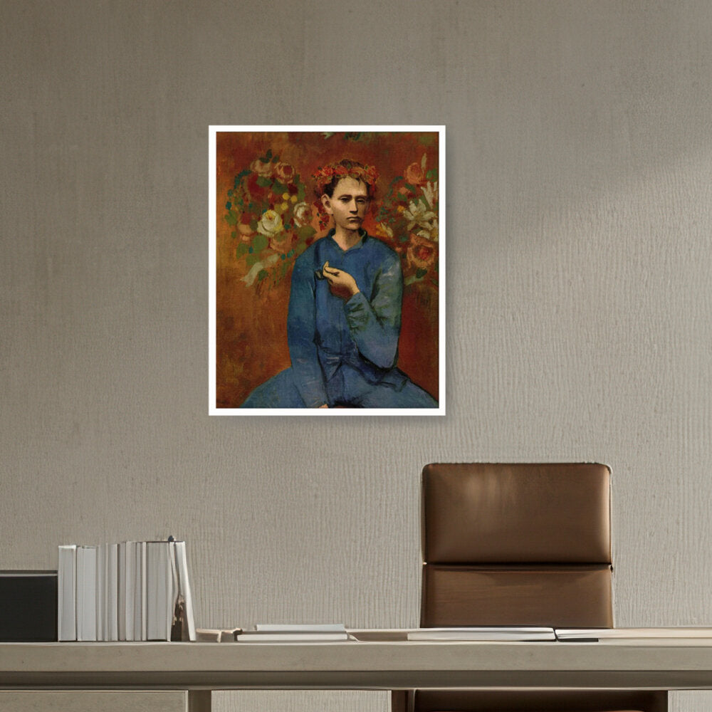 Boy With A Pipe - Framed Canvas