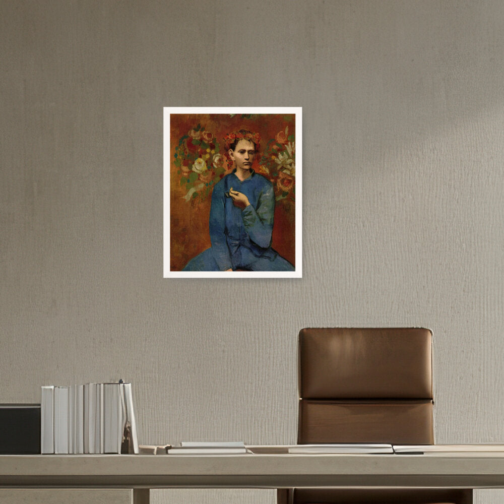 Boy With A Pipe - Framed Canvas